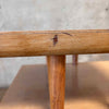 50s Two-Tier Formica Top Side Table w/ Brass Ball Pencil Legs