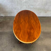 Mid Century Walnut Dining / Conference Table with X Base
