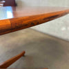 Mid Century Walnut Dining / Conference Table with X Base