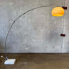 70's Space Age Modern Italian Telescopic Arc Lamp w/ Pitch Adjustment