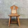 Dutch Style Brutalist Chair in Oak