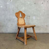 Dutch Style Brutalist Chair in Oak