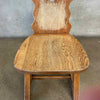 Dutch Style Brutalist Chair in Oak