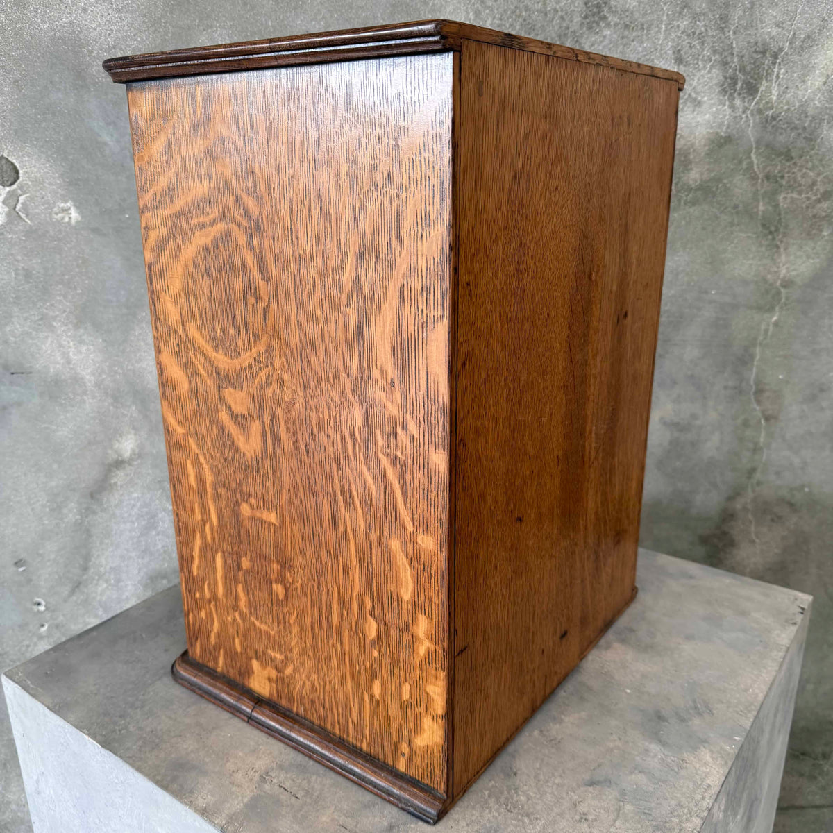 Antique American Letter File Cabinet Oak 5 Drawer