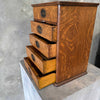 Antique American Letter File Cabinet Oak 5 Drawer