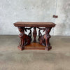 Vintage Carved Mahogany Console Table