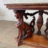 Vintage Carved Mahogany Console Table