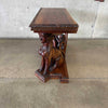 Vintage Carved Mahogany Console Table
