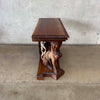 Vintage Carved Mahogany Console Table