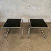 Pair of Marcel Breuer Italian Mand Laccio End Tables