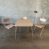 Mid Century Modern Folding Table/Chairs by Stylaire