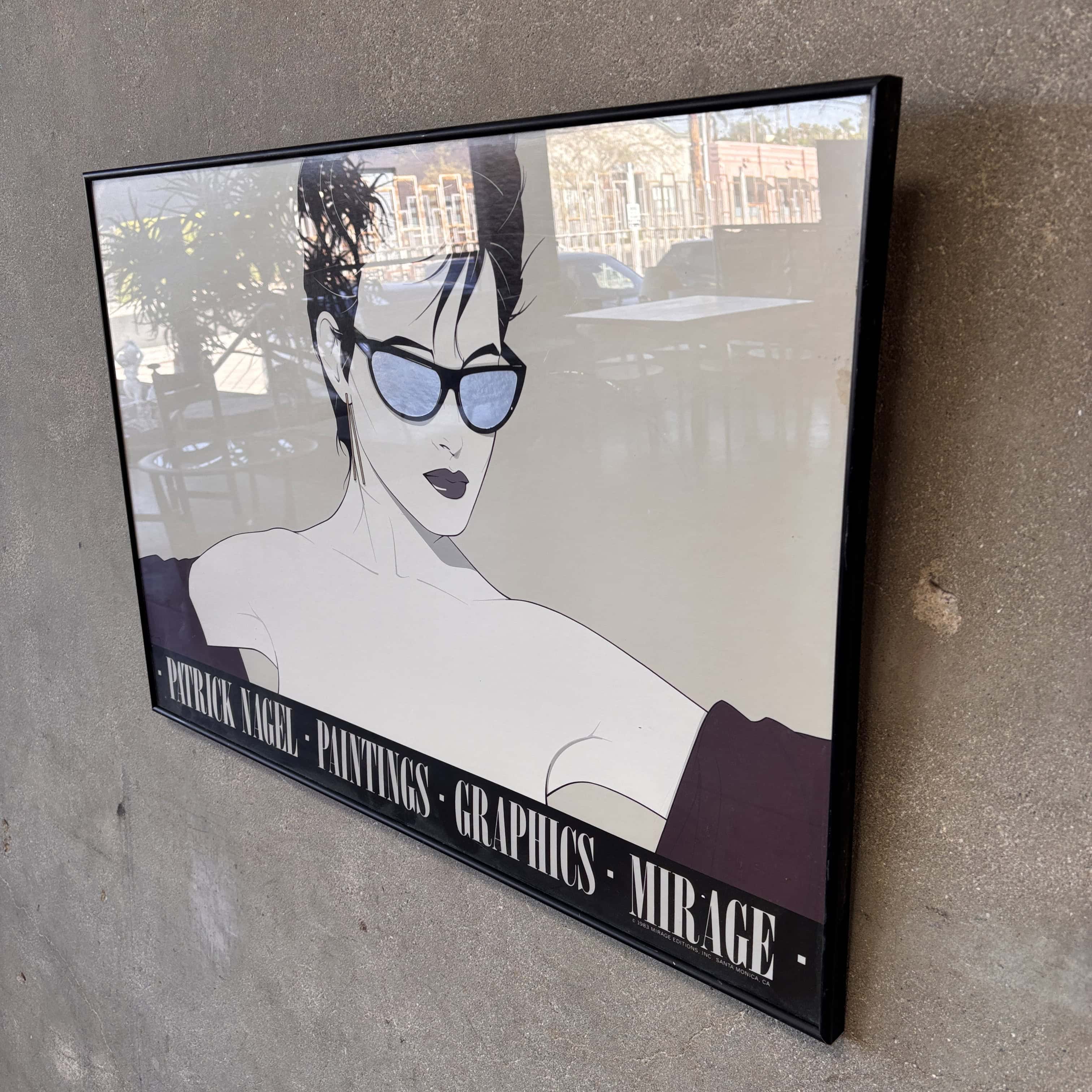 80s【パトリック・ナゲル】Mirage Editions ヴィンテージポスター Patrick Nagel 80's Poster 