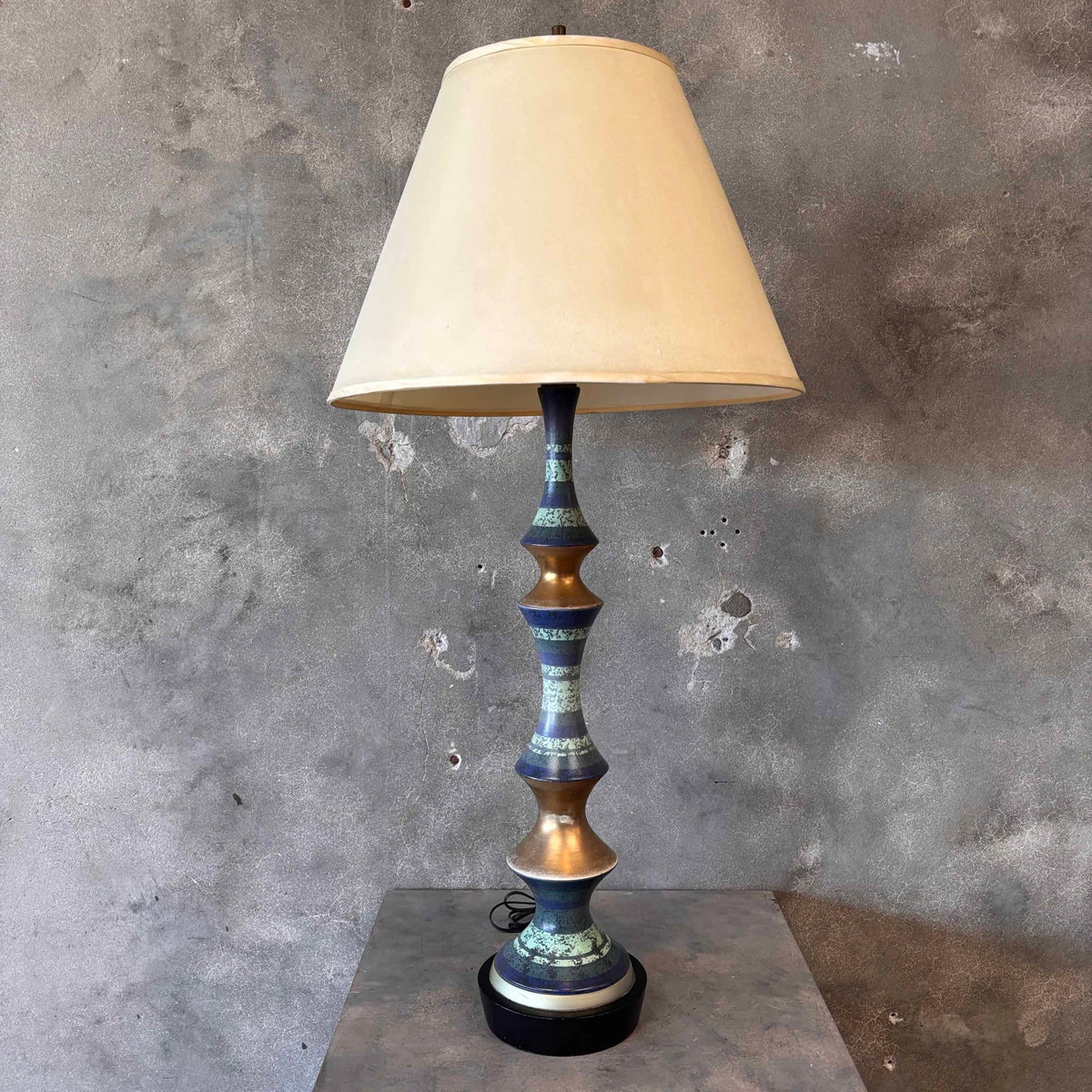 Rare 1960s Aldo Londi Italian Hand Made Floor Lamp