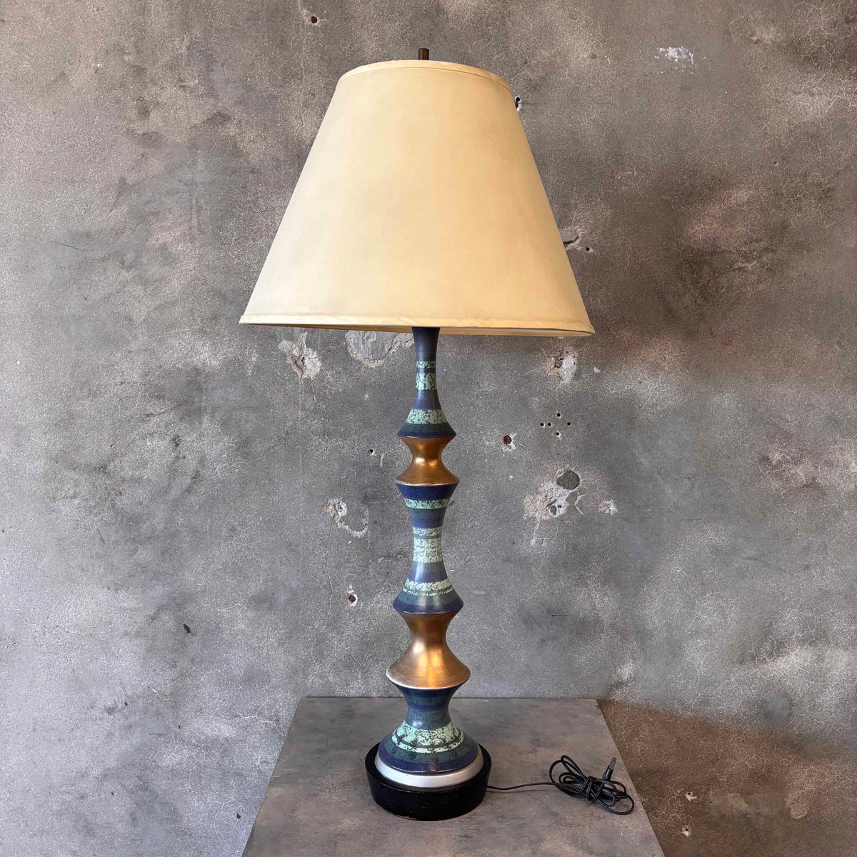 Rare 1960s Aldo Londi Italian Hand Made Floor Lamp