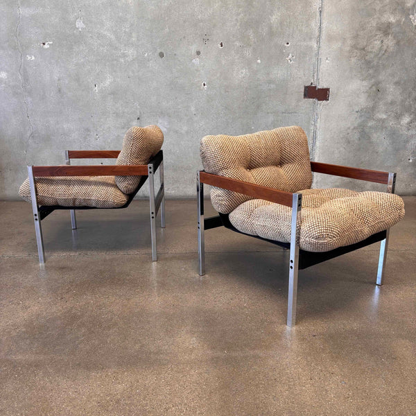1970's Jerry Johnson for Landes MFG Sling Chairs New Upholstery