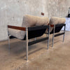 1970's Jerry Johnson for Landes MFG Sling Chairs New Upholstery
