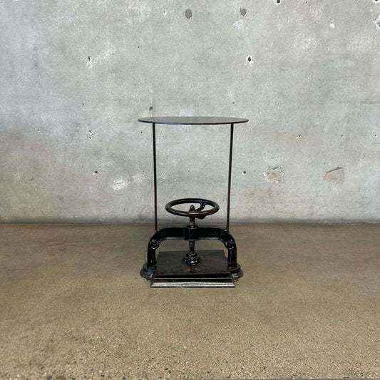 Antique 1800s Book Press Side Table