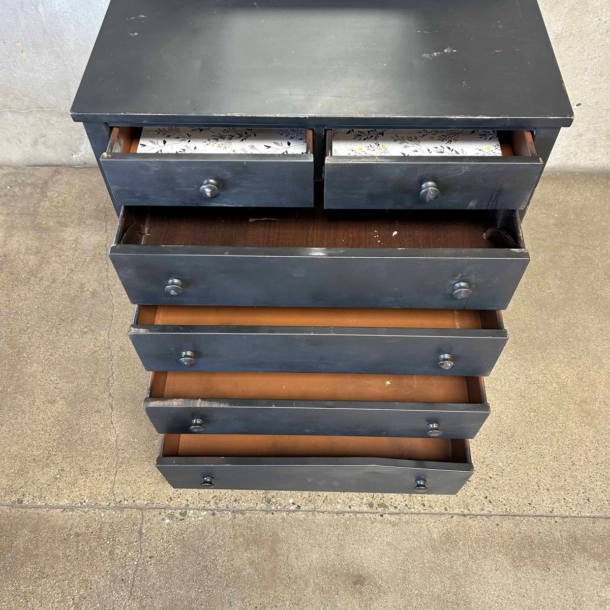 1940s Simmons Steel Highboy Dresser w/ Mirror