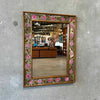 Vintage Hand-Painted Border Glass Mirror