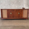 Vintage Mid Century Modern Walnut Stereo Console