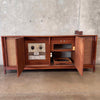 Vintage Mid Century Modern Walnut Stereo Console