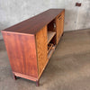Vintage Mid Century Modern Walnut Stereo Console