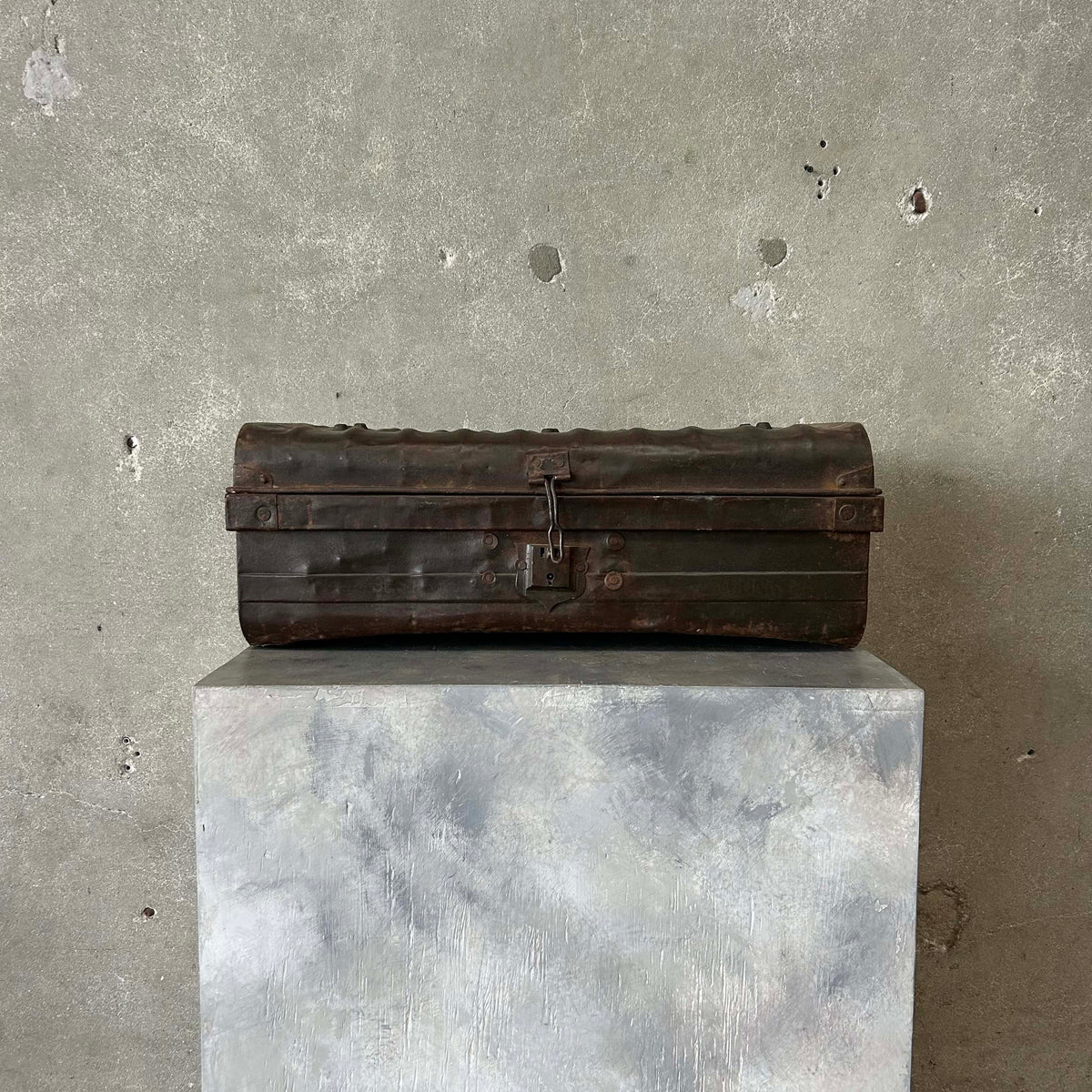 Antique Metal Trunk #1