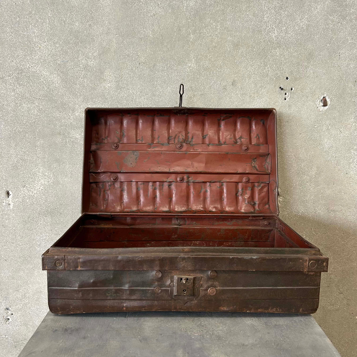 Antique Metal Trunk #1
