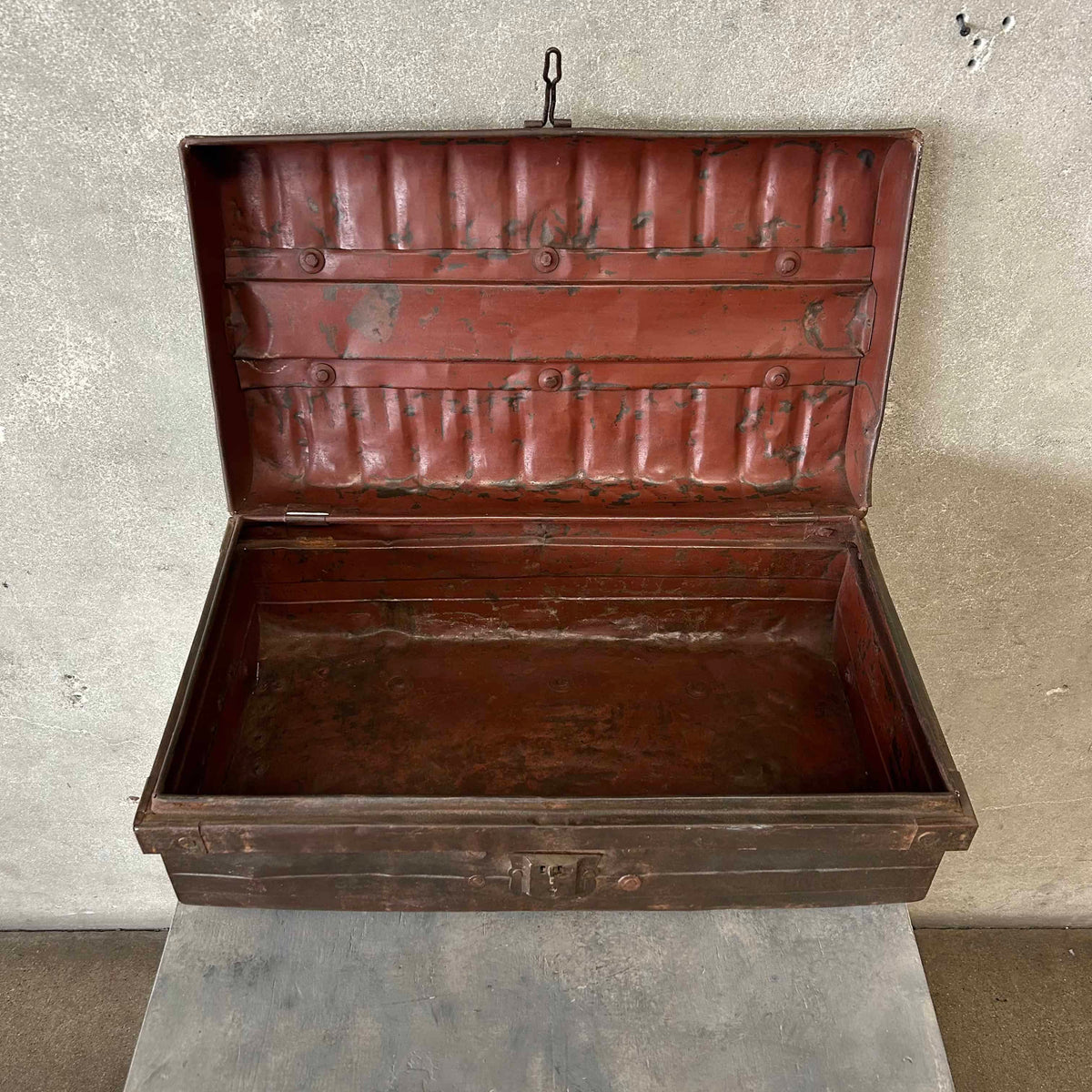 Antique Metal Trunk #1