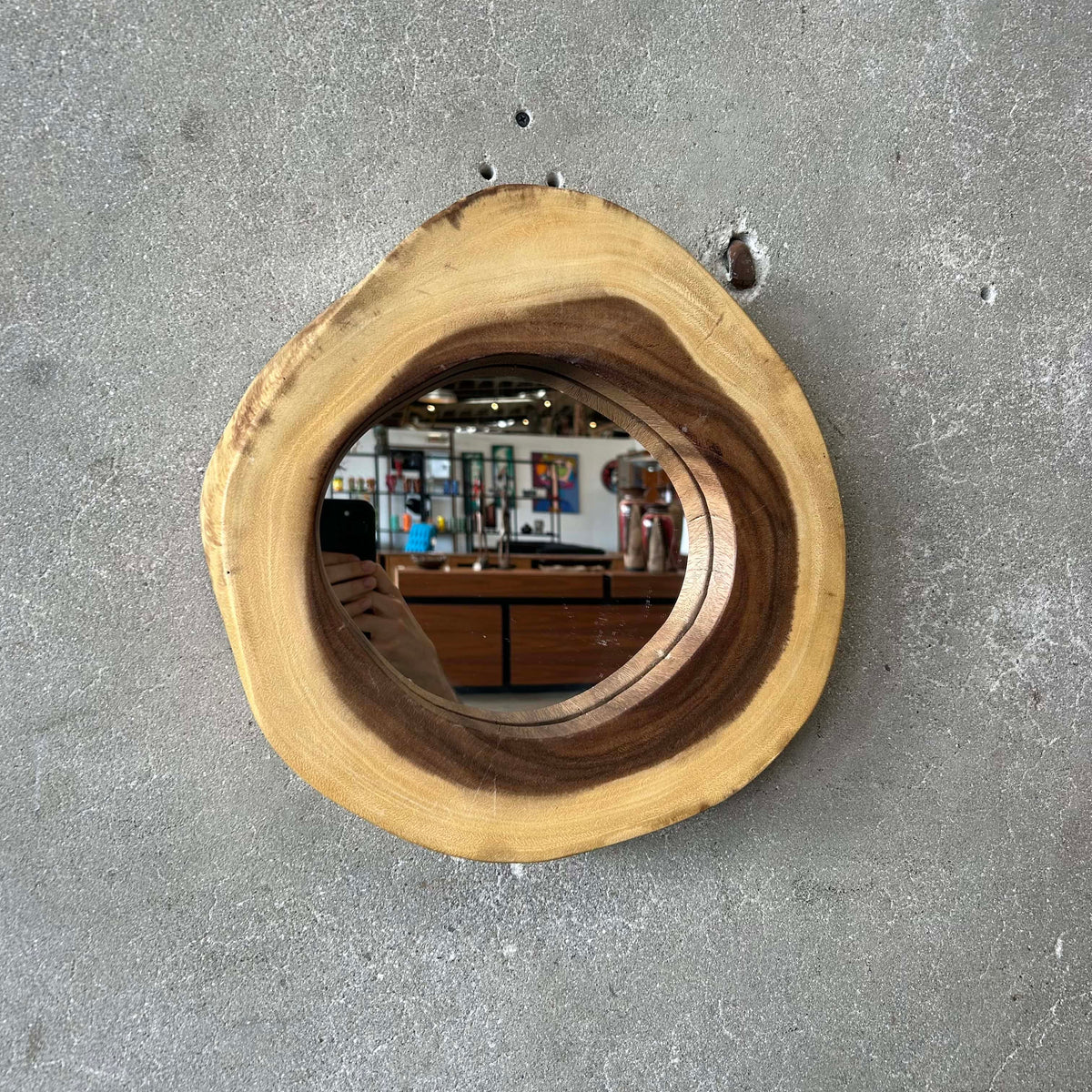 Custom Made Tree Trunk Mirror #1