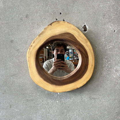 Custom Made Tree Trunk Mirror #1