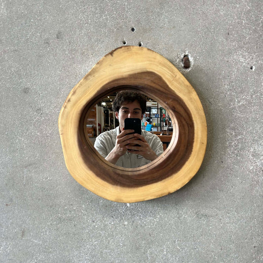 Custom Made Tree Trunk Mirror #1