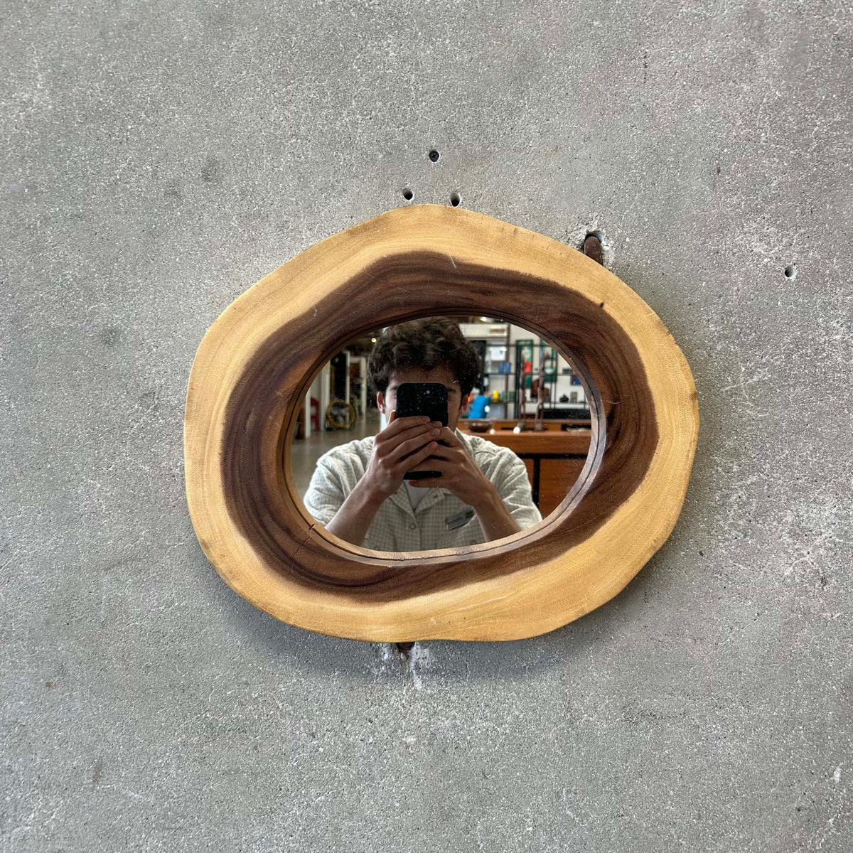 Custom Made Tree Trunk Mirror #3