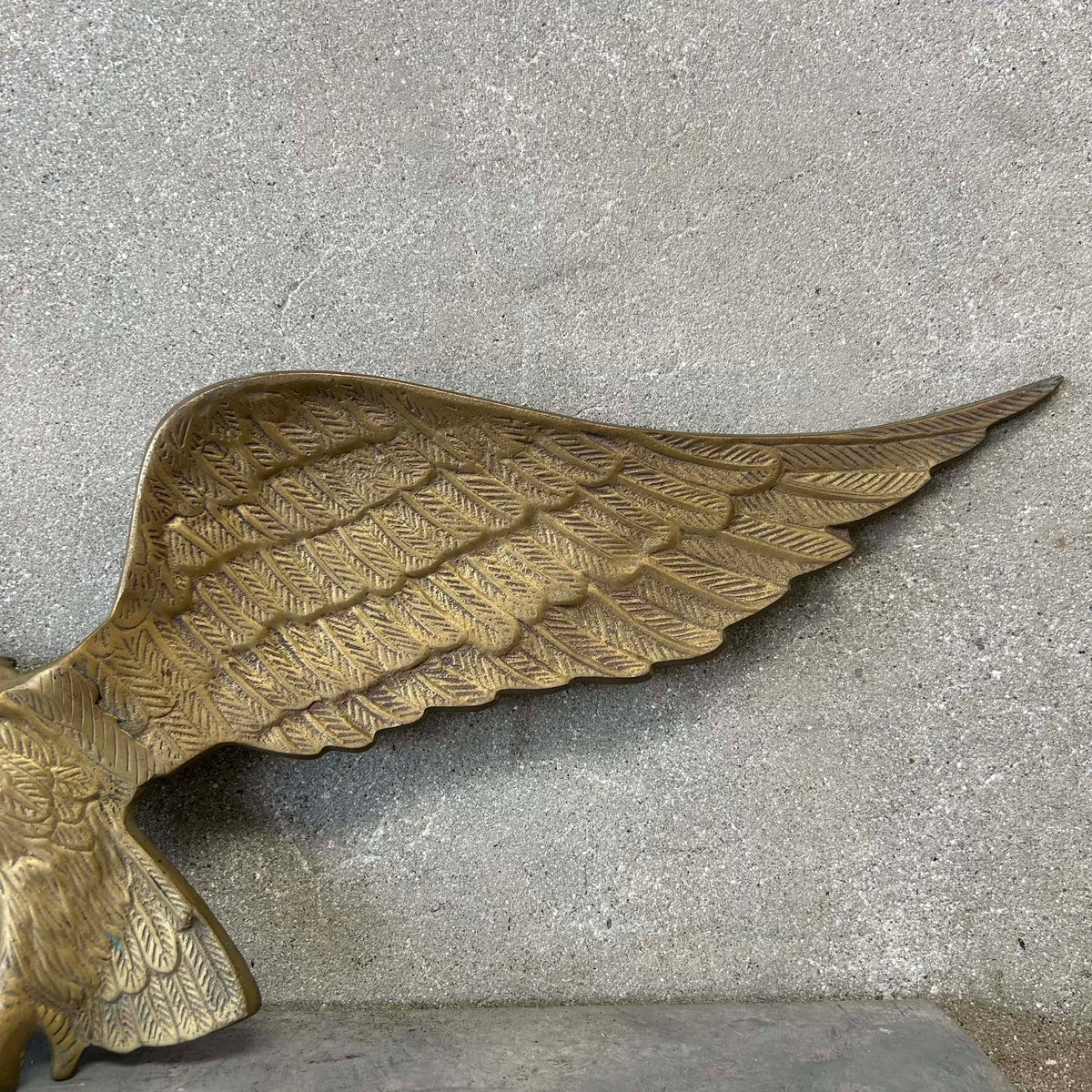 1960s Brass Eagle Wall Hanger