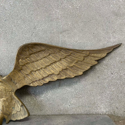 1960s Brass Eagle Wall Hanger