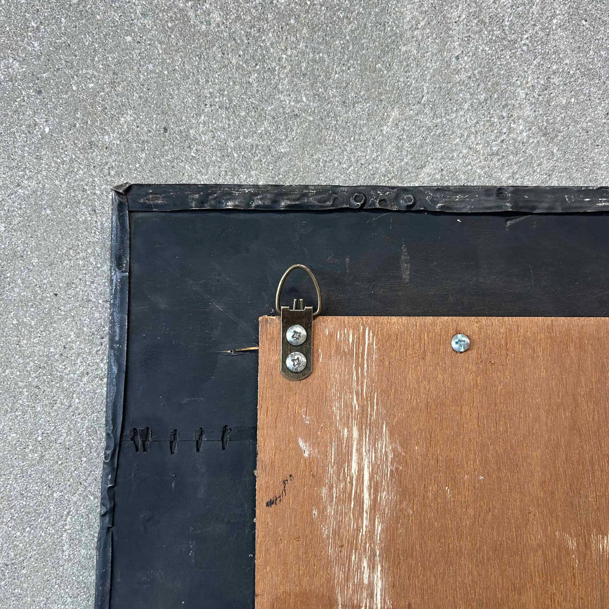 Custom Mirror Frame Made From 1800s Tin Ceiling Tiles