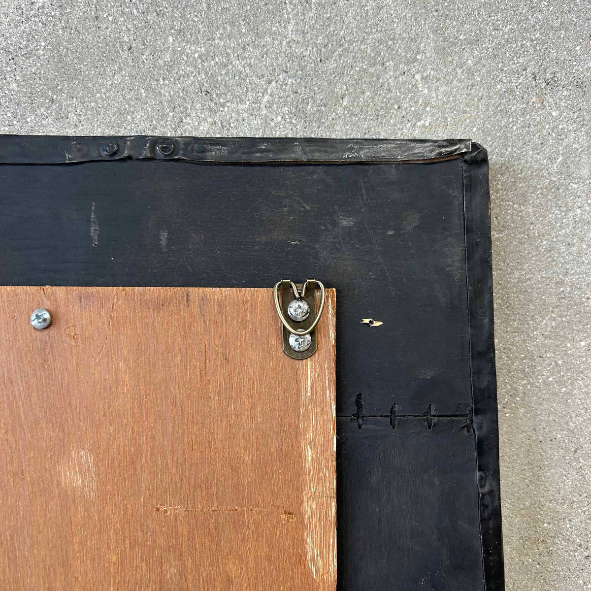 Custom Mirror Frame Made From 1800s Tin Ceiling Tiles