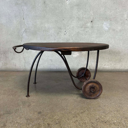 Monterey Furniture 1930's Rare Rolling Cart Coffee Table