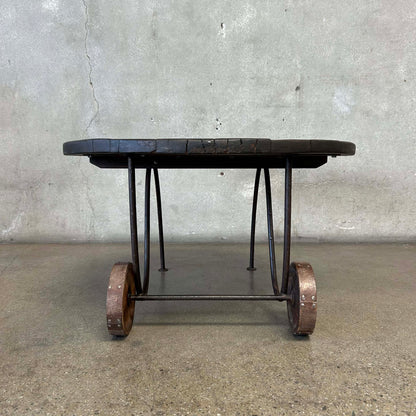 Monterey Furniture 1930's Rare Rolling Cart Coffee Table
