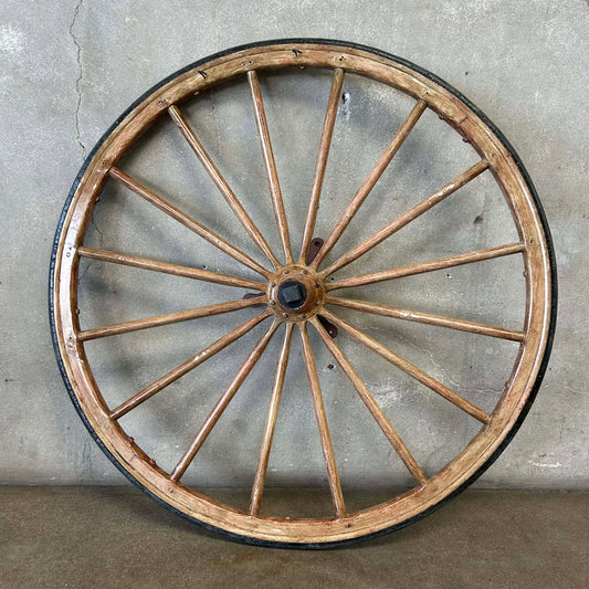 Vintage Wall Mount Wagon Wheel