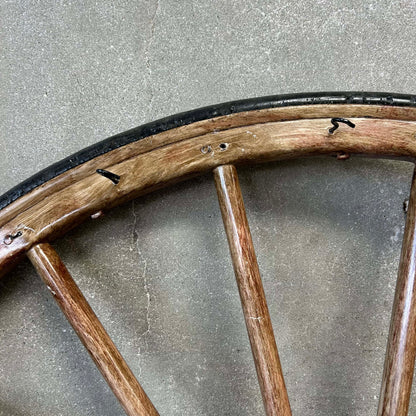 Vintage Wall Mount Wagon Wheel
