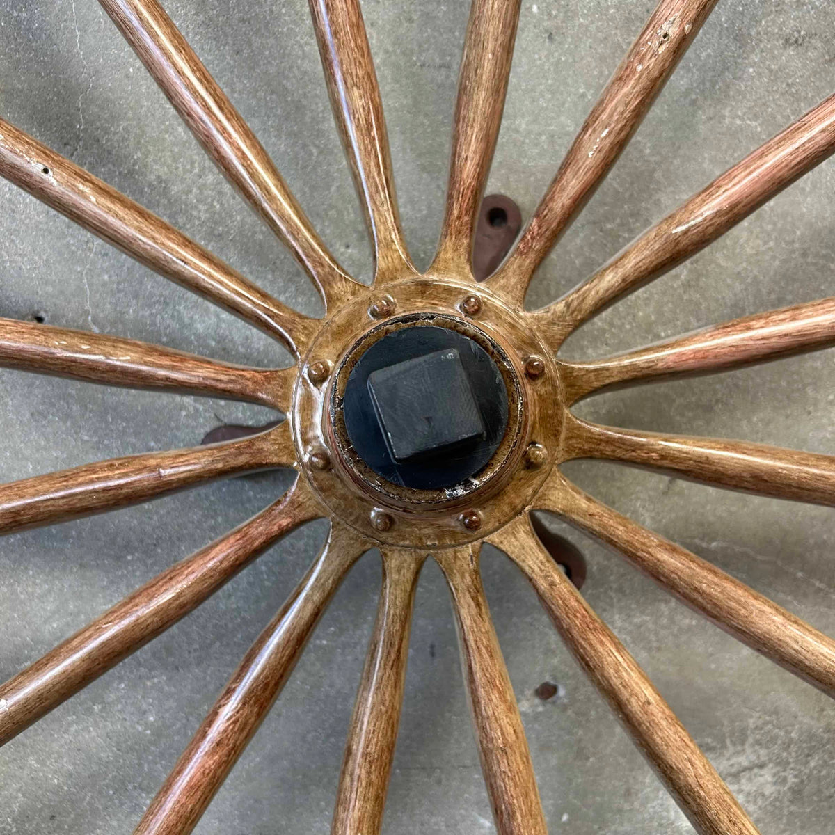 Vintage Wall Mount Wagon Wheel