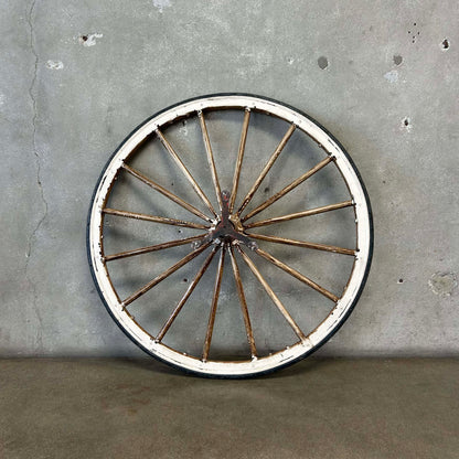 Vintage Wall Mount Wagon Wheel