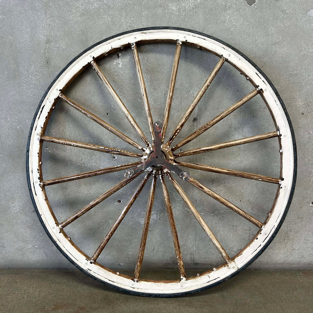 Vintage Wall Mount Wagon Wheel