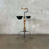 Monterey Furniture Vintage 1930's Smoking Stand w/Black Bauer Bowls