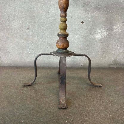 Monterey Furniture Vintage 1930's Smoking Stand w/Black Bauer Bowls