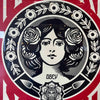 Shepard Fairley (Obey) "Mark Art Not War" Signed Lithograph Framed
