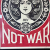 Shepard Fairley (Obey) "Mark Art Not War" Signed Lithograph Framed