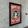 Shepard Fairley (Obey) "Mark Art Not War" Signed Lithograph Framed