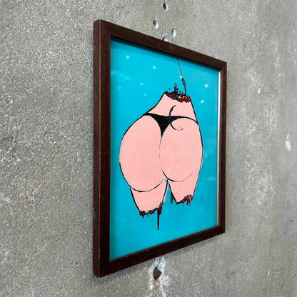 Original Painting Framed (Booty on Hook)